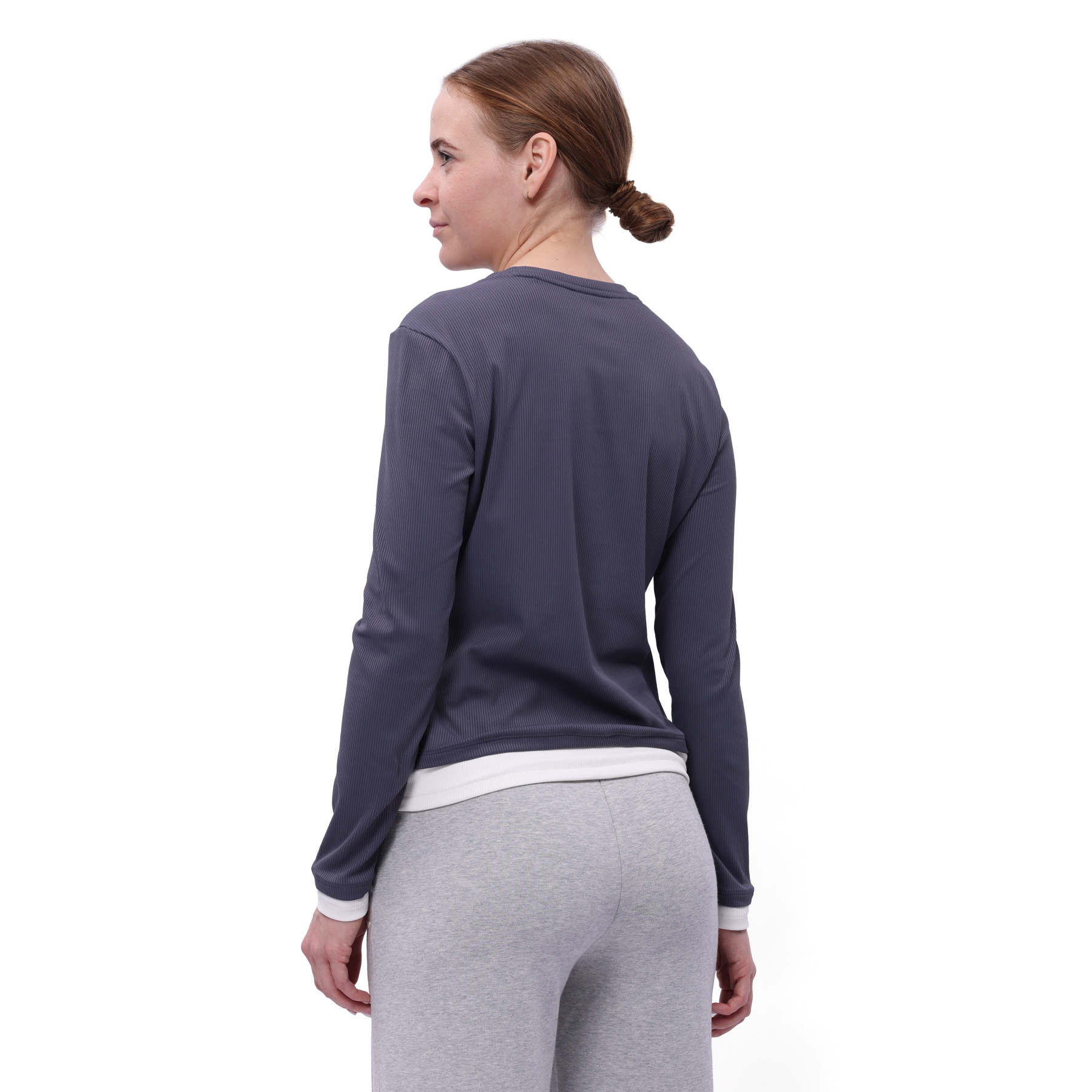 ATLW068-2 Лонгслив Workout серый